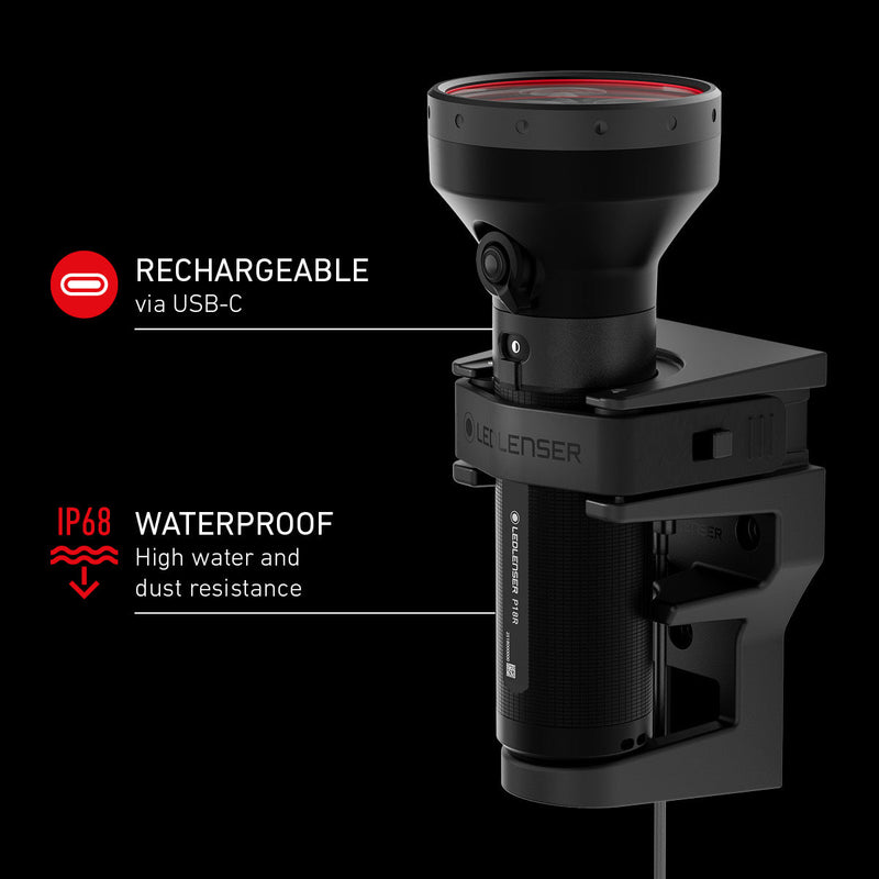 P18R Rechargeable Torch 2025, 6500 Lumens