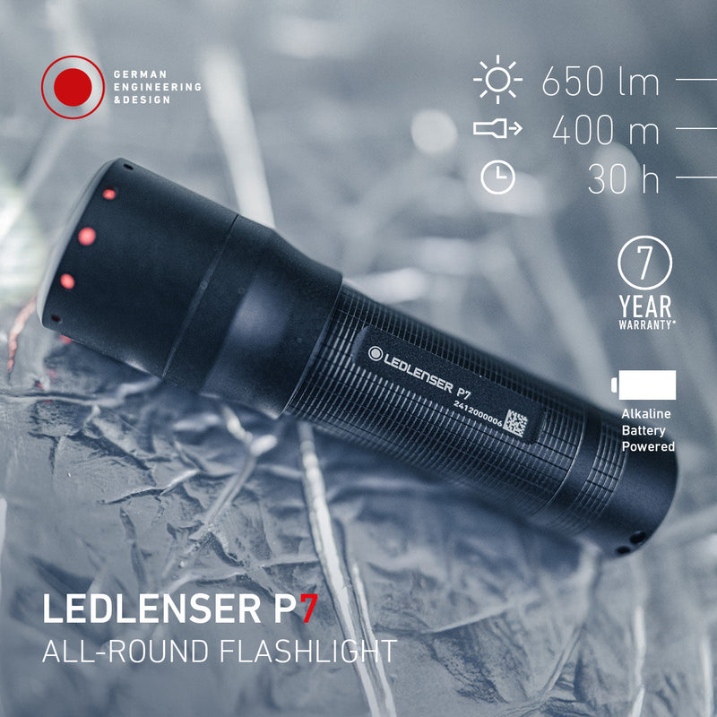 P7 Battery Operated Torch 2025, 650 Lumens