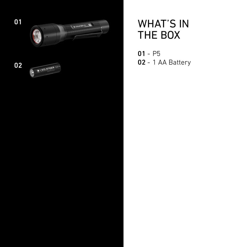 P5 Battery Operated Torch 2025, 200 Lumens