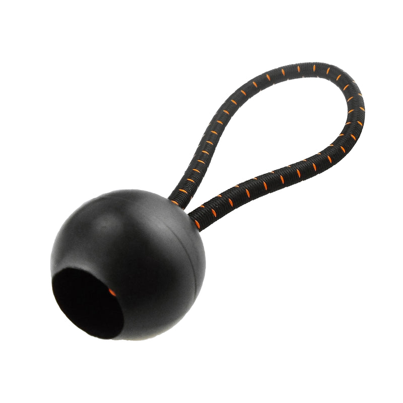 Black/Silver L-Grade Tarpaulin with Bungee Balls (Black)