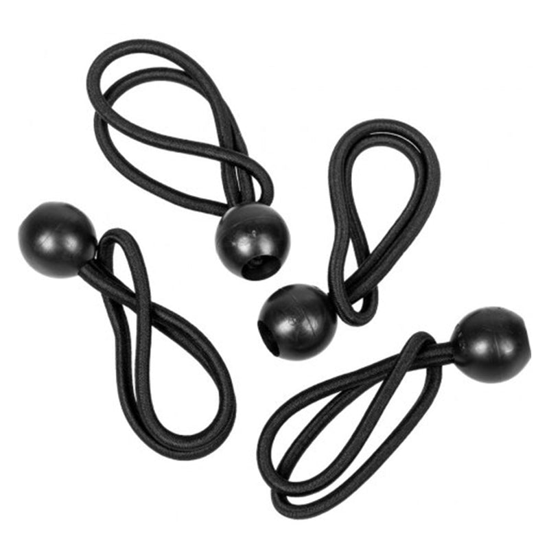 Black/Silver L-Grade Tarpaulin with Bungee Balls (Black)