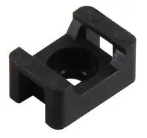 Cable Tie Saddle Mounts 4.8mm Width Black 100 Pack