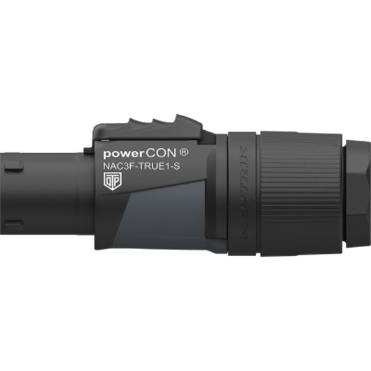 Neutrik NAC3F-TRUE1-S — Locking Female powerCON® TRUE1 Connector (6–12 mm Cable)