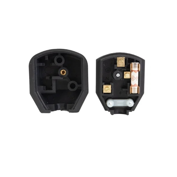 Masterplug 13A Heavy Duty Rewireable Mains Plug – Black - 7B