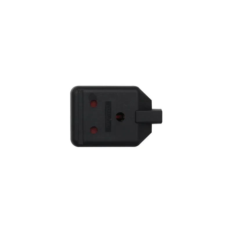 15A Heavy-Duty Round Pin Mains Socket – Black