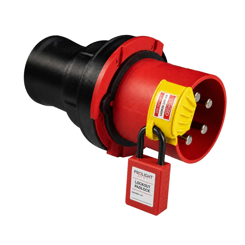CEEform Plug Lockout Device for 16A–125A Industrial Connectors (Padlock Not Included)