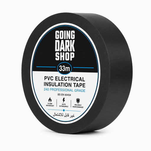 Going Dark Shop PVC Electrical Insulation Tape – 19mm × 33m Going Dark Shop