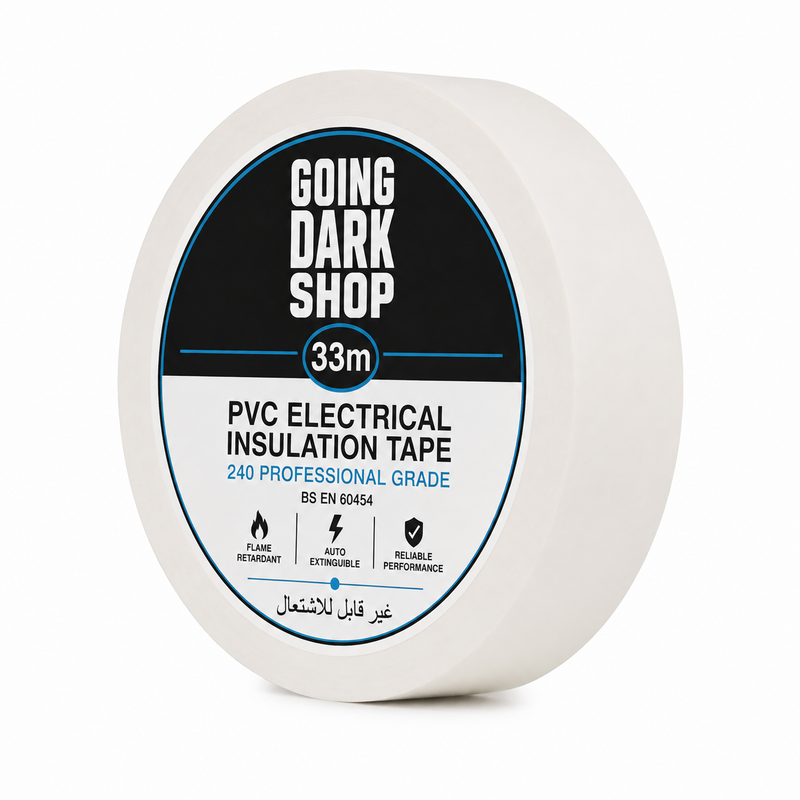Going Dark Shop PVC Electrical Insulation Tape – 19mm × 33m Going Dark Shop