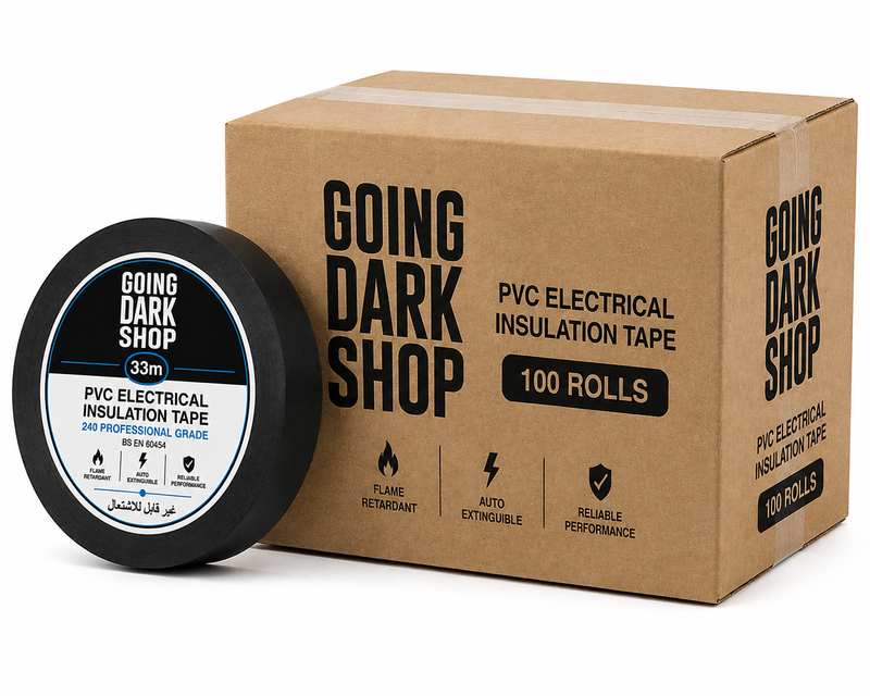 Going Dark Shop PVC Electrical Insulation Tape – 19mm × 33m Going Dark Shop