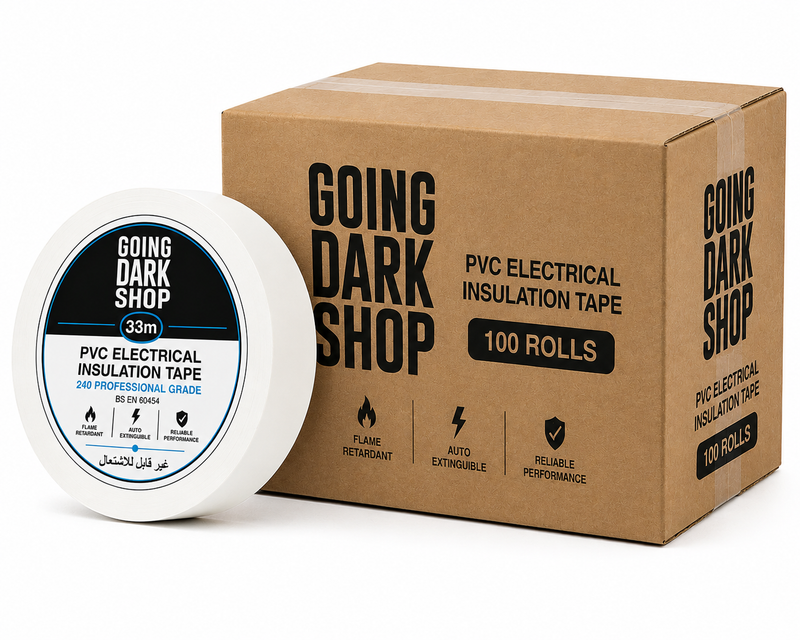 Going Dark Shop PVC Electrical Insulation Tape – 19mm × 33m Going Dark Shop