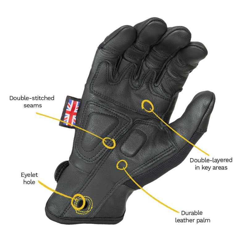 Dirty Rigger Leather Grip 3.0 Rigger Gloves – Full Fingered
