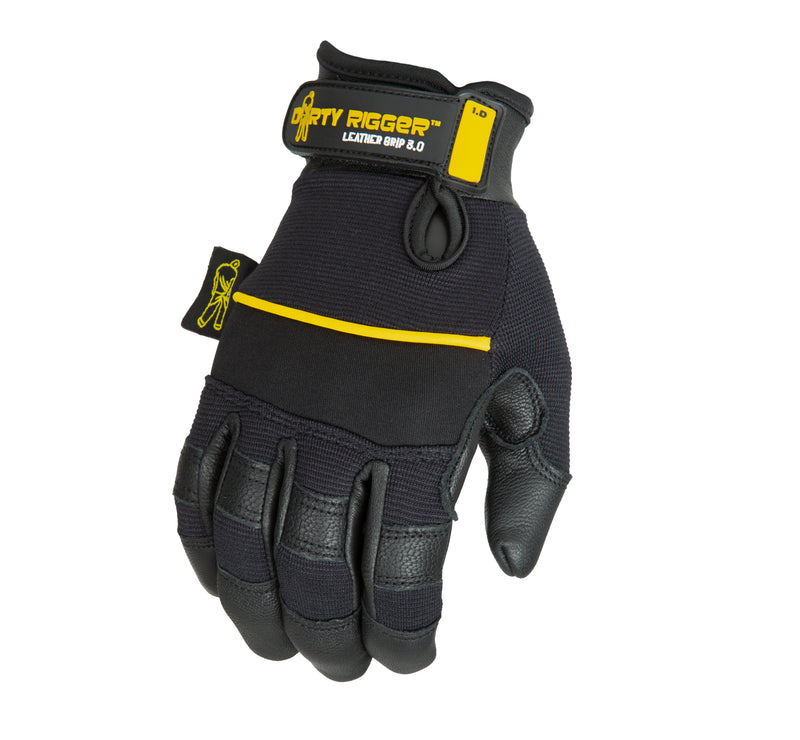 Dirty Rigger Leather Grip 3.0 Rigger Gloves – Full Fingered