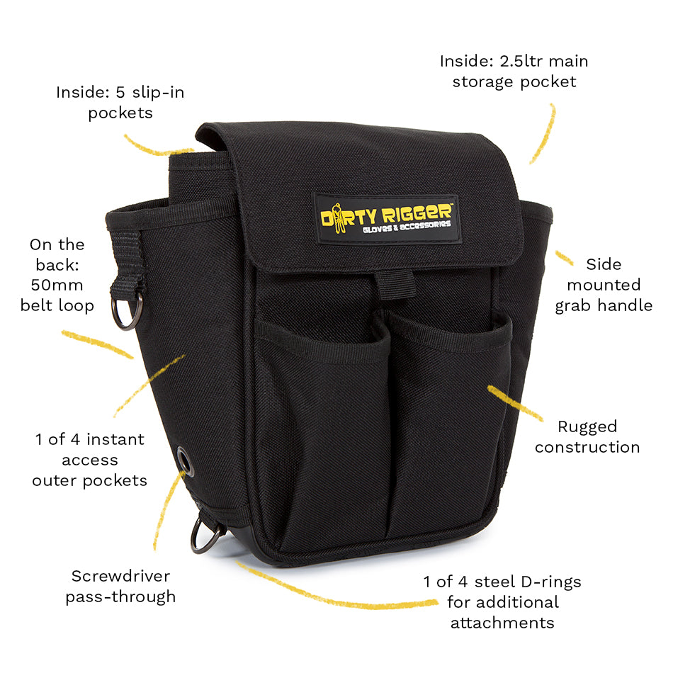 Dirty Rigger - Tech Pouch 2.0 — Rugged Tool Pouch with 2.5 L Capacity