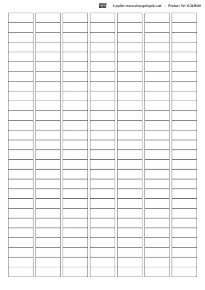 LX Label Bundle box with contents displayed: 250 sheets of various label sizes.