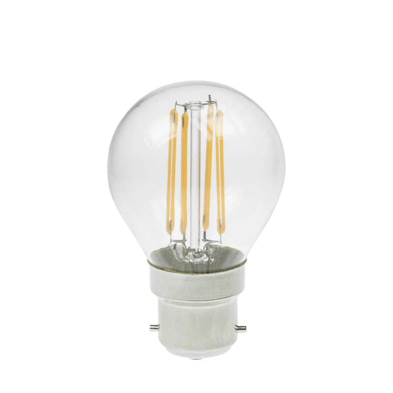 4W Dimmable LED Filament Golf Ball Lamp – BC/B22 – 2700K