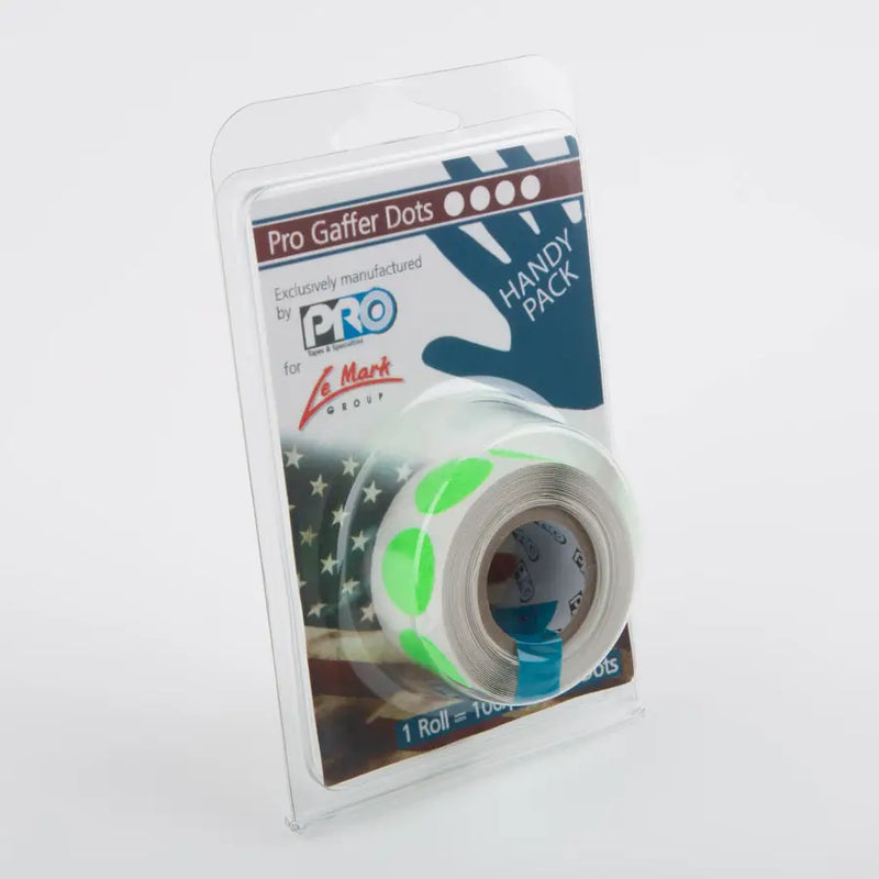 ProGaff Fluorescent Dots Mini Roll — 100 High-Visibility Dots