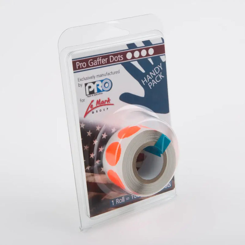 ProGaff Fluorescent Dots Mini Roll — 100 High-Visibility Dots