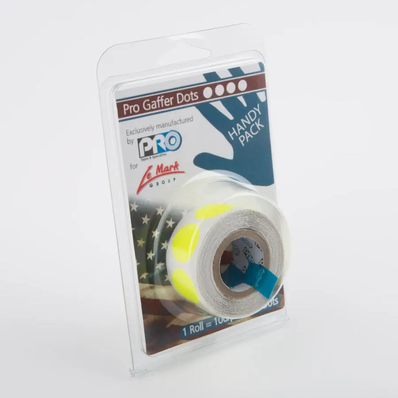 ProGaff Fluorescent Dots Mini Roll — 100 High-Visibility Dots