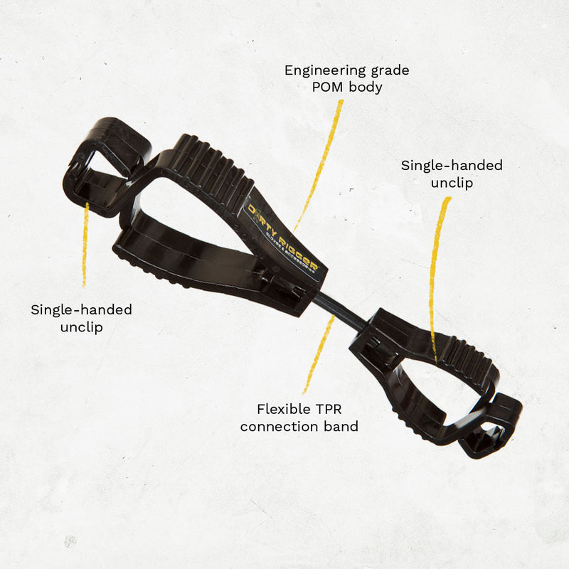 Dirty Rigger Glove Clip – Work Glove Holder