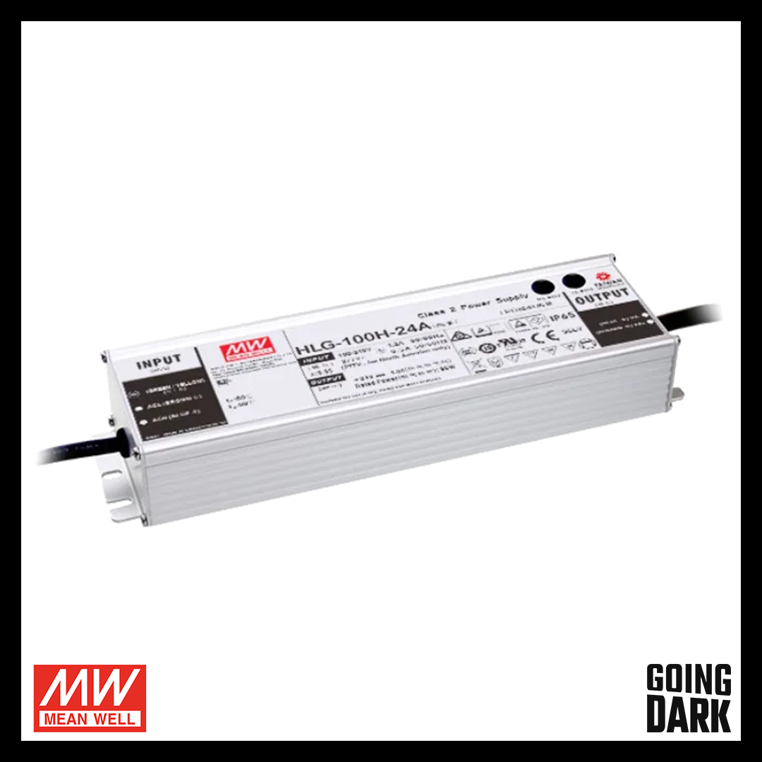 Meanwell HLG-100-24 — 100W 24V Waterproof LED Power Supply