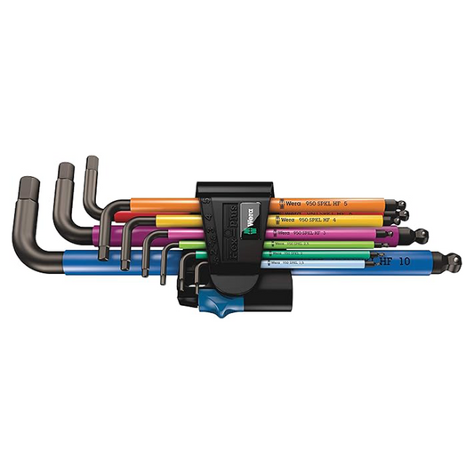 Wera 950/9 Hex-Plus Multicolour Metric L-Key Set (9-Piece)