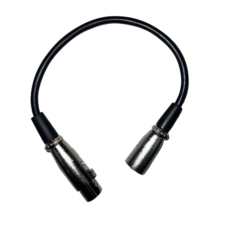 XLR3M to XLR5F Adapter - DMX Adapter City Theatrical