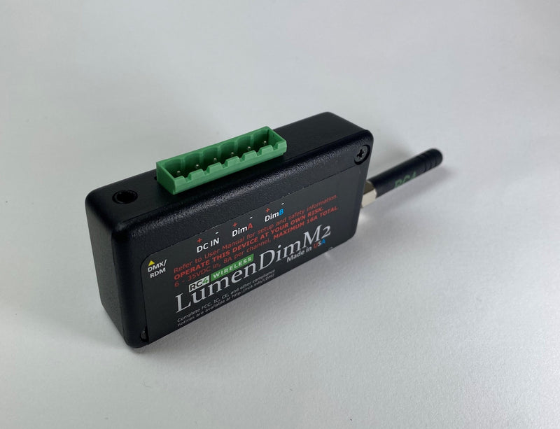 RC4 LumenDimM2 Two-Channel CRMX Wireless Dimmer