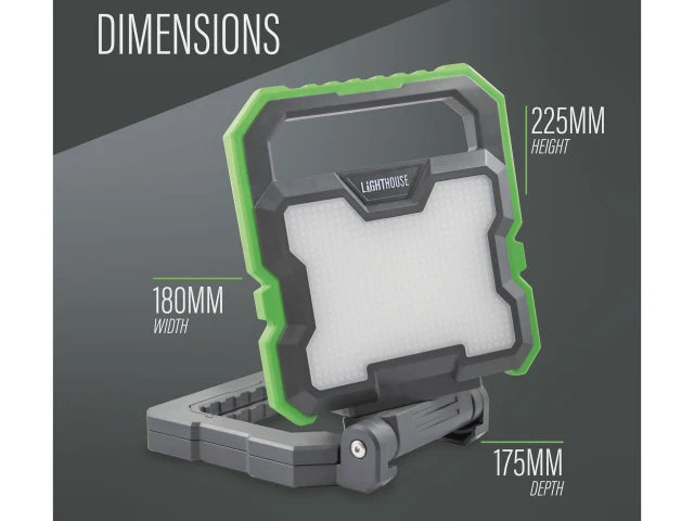 Lighthouse Rechargeable Work Light – 2000 Lumens (L/HRWL2000)