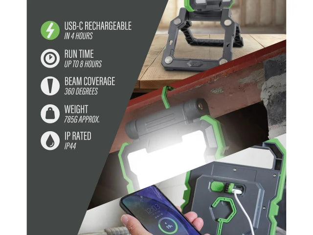 Lighthouse Rechargeable Work Light – 2000 Lumens (L/HRWL2000)