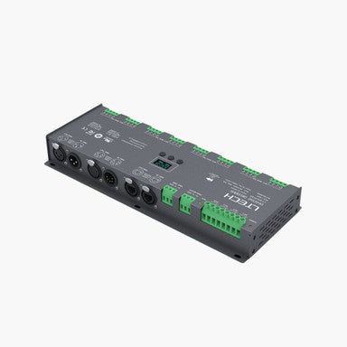 LTECH LT-924-OLED, 24 Channel 3A, 12-24V DC, DMX512 Decoder