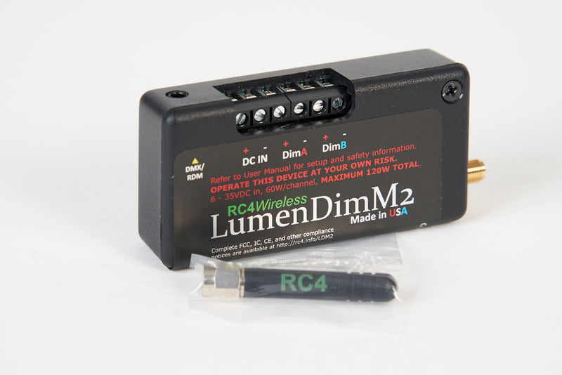 RC4 LumenDimM2 Two-Channel CRMX Wireless Dimmer