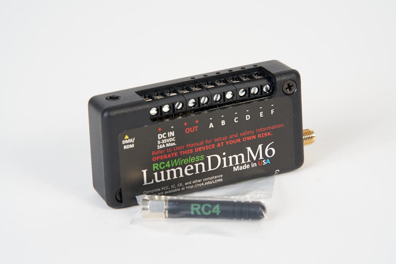 RC4 LumenDimM6 Six-Channel CRMX Wireless Dimmer