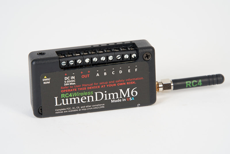 RC4 LumenDimM6 Six-Channel CRMX Wireless Dimmer