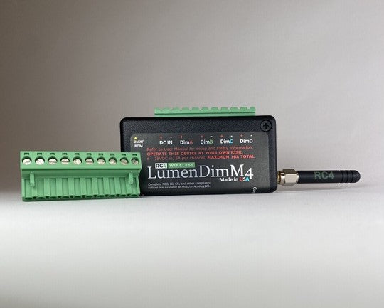 RC4 LumenDimM4 Four-Channel CRMX Wireless Dimmer