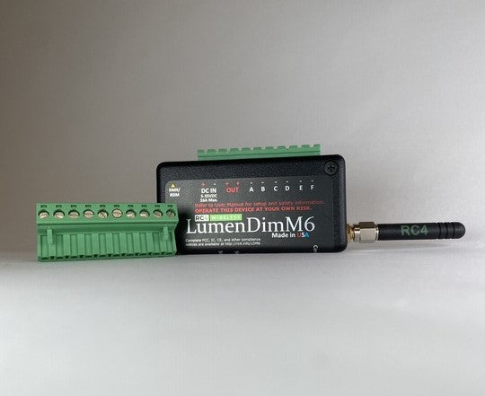 RC4 LumenDimM6 Six-Channel CRMX Wireless Dimmer