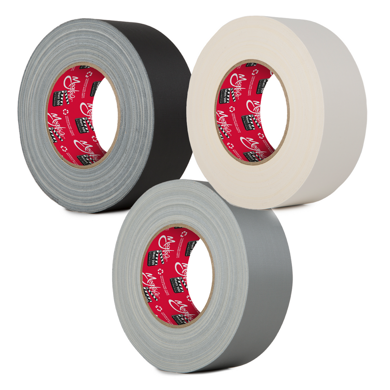 Le Mark MagTape® 500 Matt Gaffer Tape – Black, White & Silver Bundle