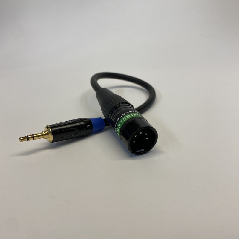 5-pin XLR Male to 3.5mm minijack adaptor - RC4 wiring