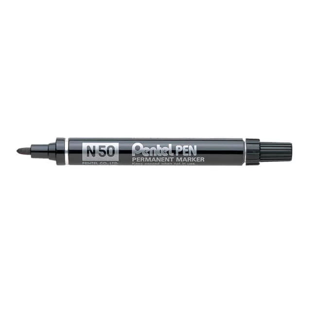 Pentel N50 Permanent Marker – Bullet Point 2.2mm Line Width