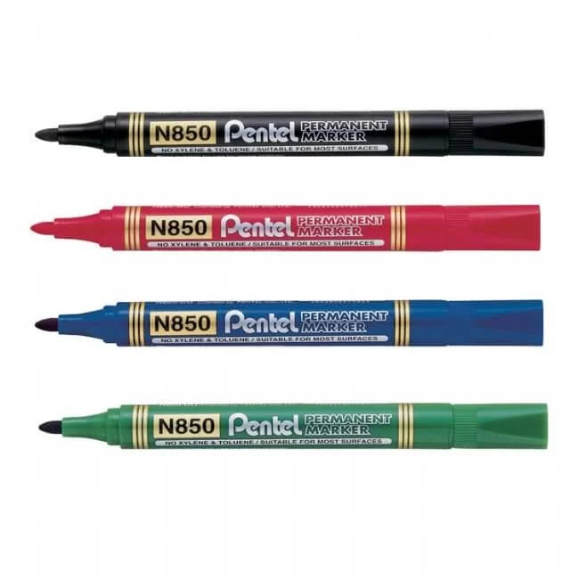 Pentel N850 Bullet Point Permanent Marker – 2.1mm Line Width