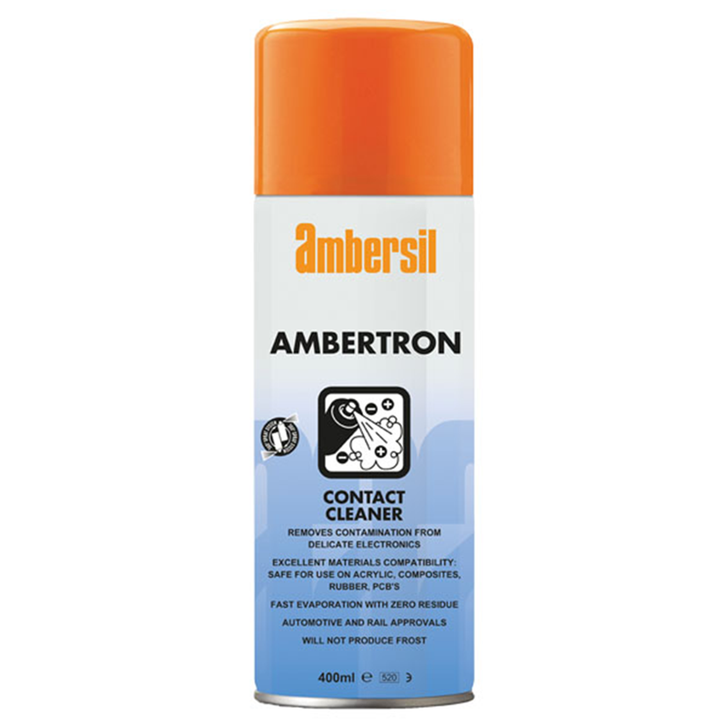 Ambersil Ambertron Contact Cleaner Solvent Based Aerosol 400 ml