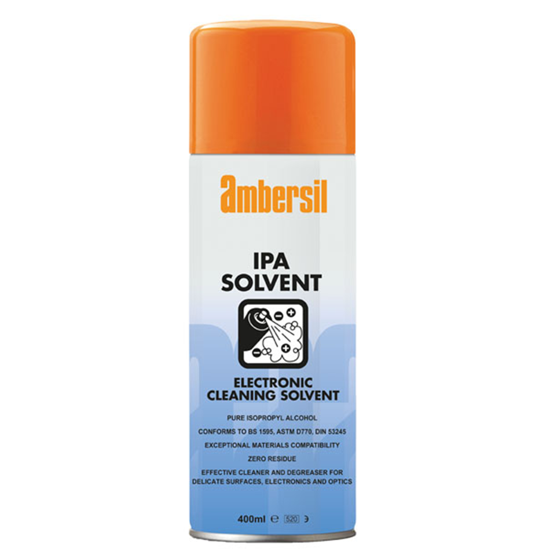 Ambersil IPA Solvent Electronic Cleaner Solvent Based Aerosol 400 ml