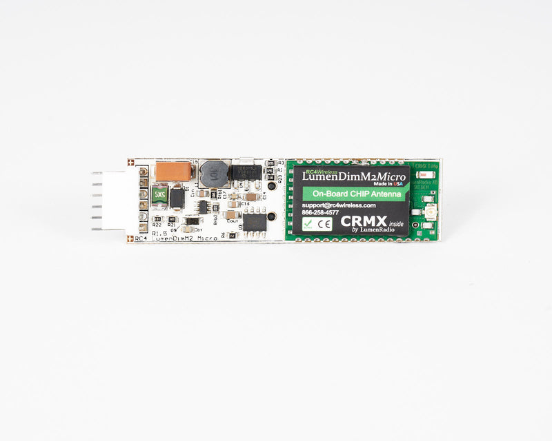 RC4 LumenDimM2micro 2-Channel CRMX Wireless Dimmer (INTernal Antenna)