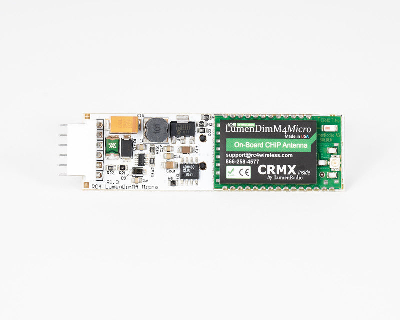 RC4 LumenDimM4micro 4-Channel CRMX Wireless Dimmer (INTernal Antenna)