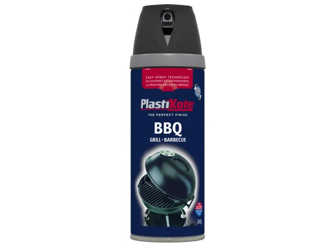 PlastiKote Twist & Spray BBQ Paint – Black 400 ml