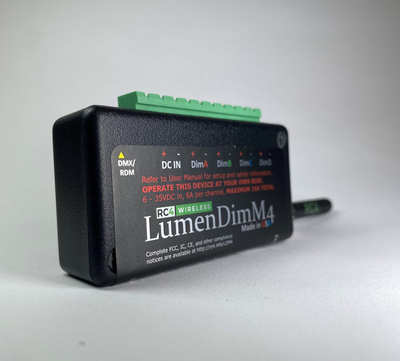 RC4 LumenDimM4 Four-Channel CRMX Wireless Dimmer