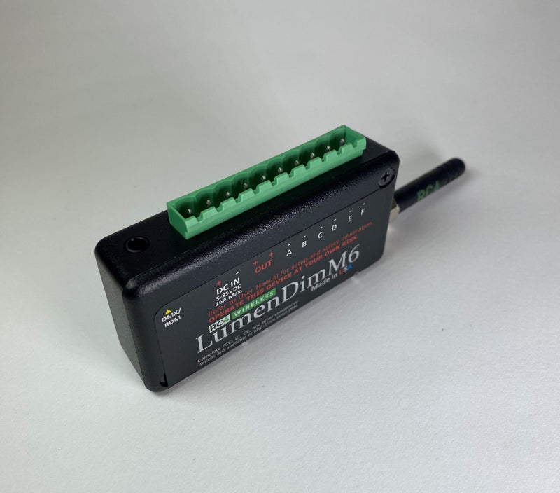 RC4 LumenDimM6 Six-Channel CRMX Wireless Dimmer