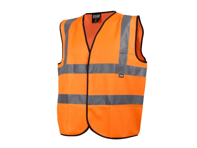 Scan Orange Hi-Visibility Waistcoat
