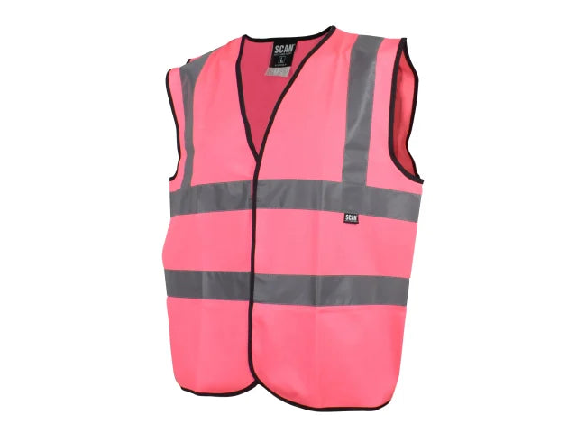 Scan Pink Hi-Visibility Waistcoat