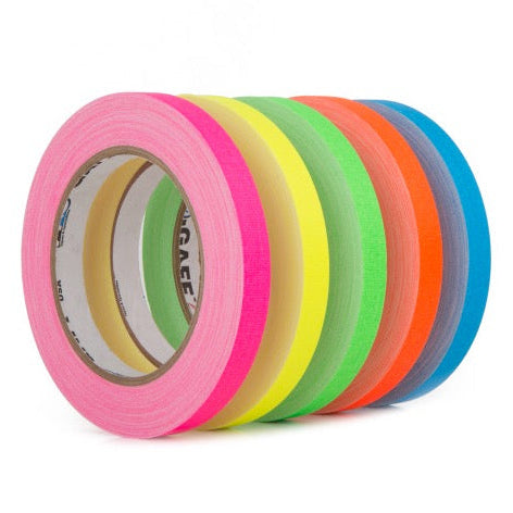 Set of colorful rolls of tape on a white background