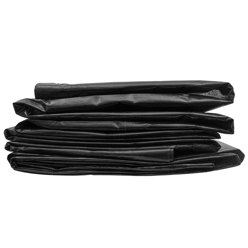 Black/Silver L-Grade Tarpaulin with Bungee Balls (Black)
